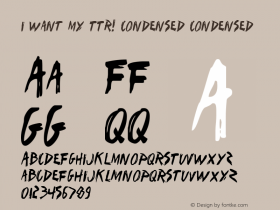 I Want My TTR! Condensed