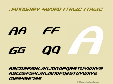 Jannisary Sword Italic