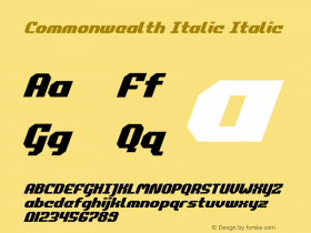 Commonwealth Italic