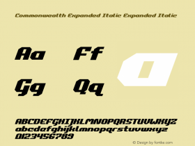 Commonwealth Expanded Italic