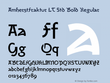 AmherstFraktur LT Std Bold