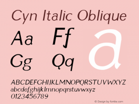 Cyn Italic