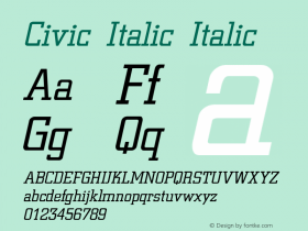 Civic Italic