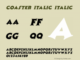 Coaster Italic