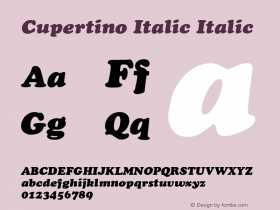 Cupertino Italic