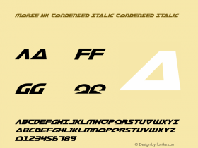 Morse NK Condensed Italic