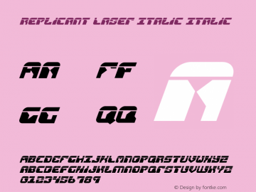 Replicant Laser Italic