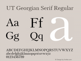 UT Georgian Serif