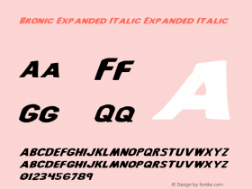Bronic Expanded Italic