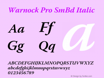 Warnock Pro SmBd