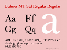 Bulmer MT Std Regular