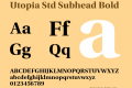 Utopia Std Subhead