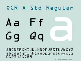 OCR A Std