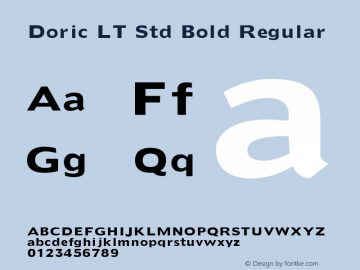 Doric LT Std Bold