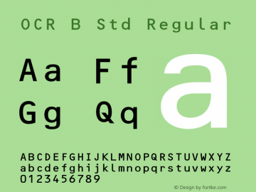 OCR B Std