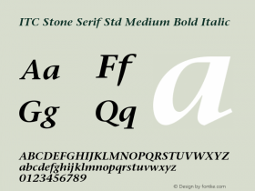 ITC Stone Serif Std Medium