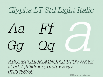 Glypha LT Std Light