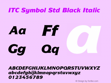 ITC Symbol Std Black