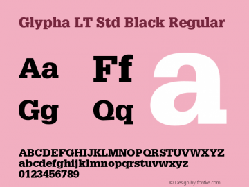 Glypha LT Std Black