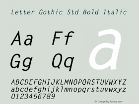 Letter Gothic Std