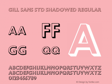 Gill Sans Std Shadowed