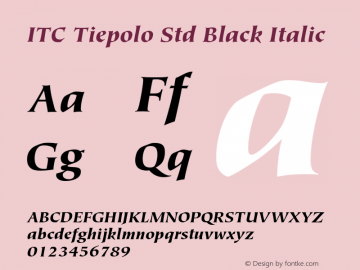 ITC Tiepolo Std Black