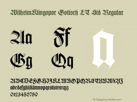 WilhelmKlingspor Gotisch LT Std