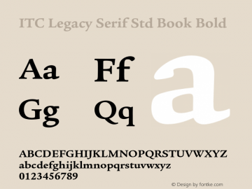 ITC Legacy Serif Std Book