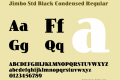 Jimbo Std Black Condensed