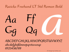 Ruzicka Freehand LT Std Roman