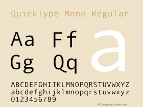 QuickType Mono