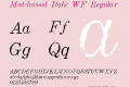 Matchwood Italic WF