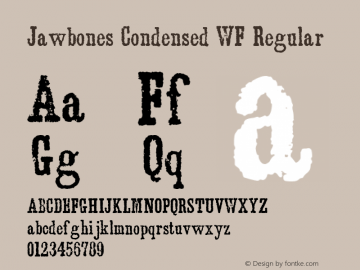 Jawbones Condensed WF