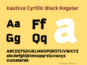 Kautiva Cyrillic Black