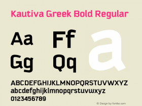 Kautiva Greek Bold