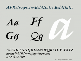 AFRetrospecta-BoldItalic