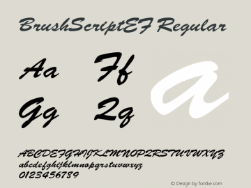 BrushScriptEF