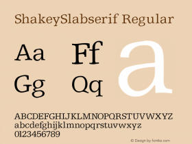 ShakeySlabserif