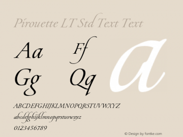 Pirouette LT Std Text