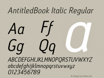AntitledBook Italic
