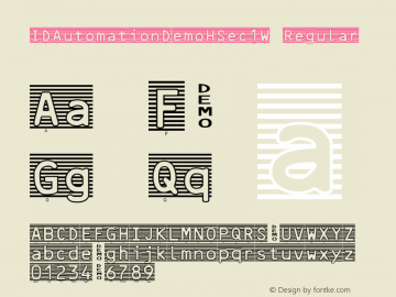 IDAutomationHSec1W