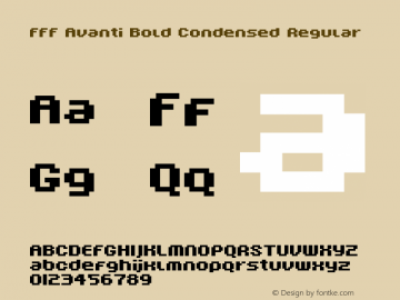 FFF Avanti Bold Condensed