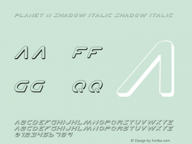 Planet N Shadow Italic