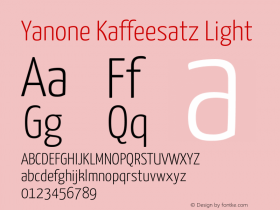 Yanone Kaffeesatz