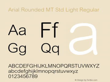 Arial Rounded MT Std Light