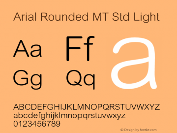 Arial Rounded MT Std