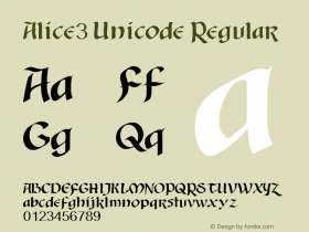 Alice3 Unicode