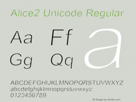 Alice2 Unicode