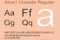 Alice1 Unicode