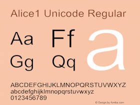 Alice1 Unicode